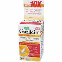 Nature's Way Garlicin HC (90 tabs) is a product that combines all the circulation support of garlic with the cholesterol lowering substance of allicin..