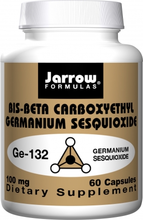 Germanium and active ingredient in garlic, aloe, comfrey, ginseng and watercress helpful in reducing arthritis pain and other ailments. Bis Beta Carboxyethyl Germanium Sesquioxide 100mg..
