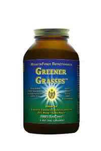 Health Force Greener Grasses  is an incredible combination of green grasses. It provides healthy alkaline elements and large amounts of 100% whole food nutrients (vitamins, minerals, trace minerals including those that are naturally colloidal or better, chlorophyll, fiber, phytonutrients, and more)!.