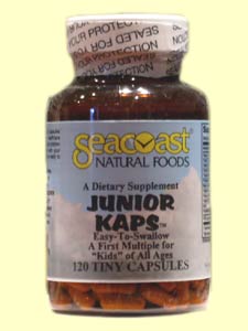 Junior Kaps Children's Multi is a multi-vitamin, safe for children of all ages..