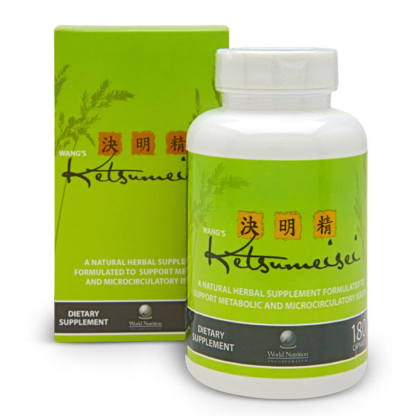 Wang's Ketsumeisei is a unique blend of herb extracts formulated to help maintain normalized blood sugar levels and a healthy circulatory system..