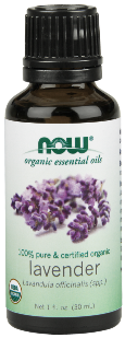 Organic Lavender Oil (1 oz) NOW Organic Lavender Oil is steam-distilled to retain high concentrations of Lavandula officinalis spp..