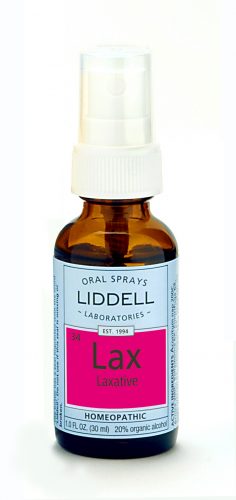 Liddell Labs presents Laxative, an oral homeopathic spray designed to work on multiple levels for the relief of gastrointestinal complaints..