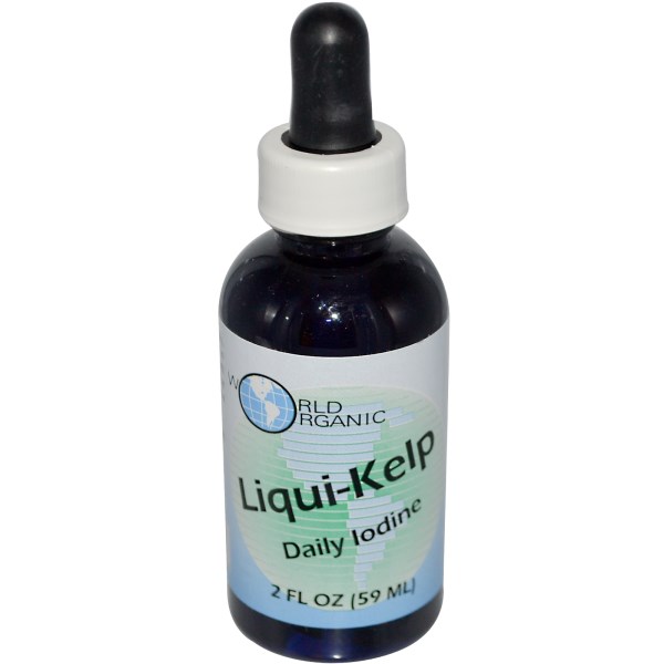 Liqui-Kelp from SeaCoast Vitamins provides the daily recommended intake of Iodine with just 4 drops a day..