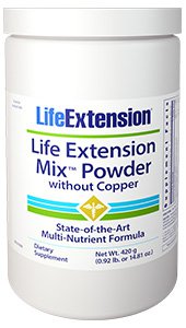 Life Extension Mix Powder without Copper- Consumers take dietary supplements to obtain concentrated doses of some of the beneficial nutrients (such as folic acid) that are found in fruits and vegetables..