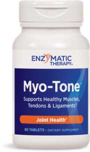 Myo-Tone provides vitamins, minerals, and other nutrients that help support healthy collagen function. Joints rely on healthy collagen to provide structure for tendons, cartilage and connective tissues. Myo-Tone is absolutely the best product to maintain the integrity of muscles, tendons, and ligaments..