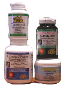 This care pack combines four products essential for inflammation - fish oil, proteolytic enzymes, turmeric & bromelain blend..