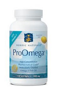 Nordic Naturals Pro Omega Fish Oil is rich in DHA and EPA, both essential fatty acids to proper brain function, a healthy heart and immune system, and joint health..