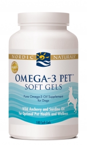 For People and Pets on the GO! Nordic Naturals Omega-3 Pet oil, provides important omega-3 fatty acids, EPA and DHA, supporting healthy skin, coat, joints, heart, and the development and maintenance of the brain and eyes..