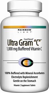 Ultra Gram C (1000 mg Buffered Vitamin C - 180 tablets)* Rainbow Light