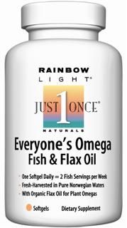 Everyone's Omega, Fish & Flax Oil (60 soft gels)* Rainbow Light