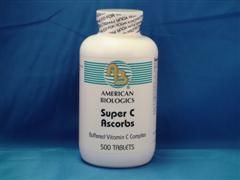 Super C Ascorbs (500 tablets) American Biologics
