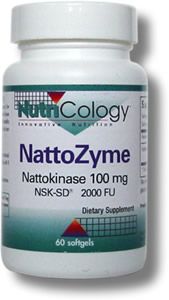 NattoZyme - Nattokinase, NSK-SD (100 mg 60 softgels) NutriCology