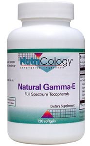 Natural Gamma-E, Full Spectrum Tocopherols (120 softgels) NutriCology