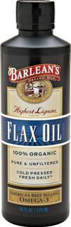 Organic Lignan Flaxseed Oil (16 oz)* Barleans Organic Oils