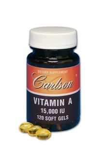 Vitamin A Palmitate (120 soft gels 15000 IU)* Carlson Labs