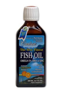 Very Finest Fish Oil for Kids Orange (200ml)* Carlson Labs