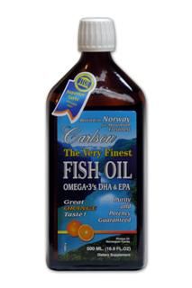Very Finest Fish Oil Omega-3 Orange Flavor (500 ml) Carlson Labs