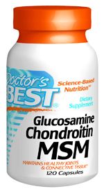 Glucosamine, Chondroitin & MSM (120 capsules) Doctor's Best