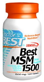 Best MSM (1500 mg 120 tablets) Doctor's Best