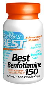 Best Benfotiamine (150 mg 120 vegi capsules) Doctor's Best