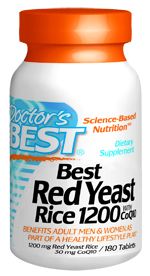 Best Red Yeast Rice 1200 with CoQ10 (180 tablets) Doctor's Best