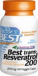 Best trans-Resveratrol 200 featuring ResVinol-25 (200 mg 60 vegetarian capsules) Doctor's Best