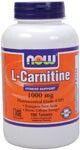 L-Carnitine 1000 mg (100 Tabs) NOW Foods