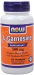 L-Carnosine 500 mg  (50 Vcaps) NOW Foods
