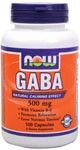 GABA 500 mg + B-6 2 mg (100 Caps) NOW Foods