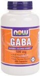 GABA 500 mg (200 Capsules) NOW Foods