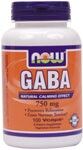 GABA 750mg (100 Vcaps) NOW Foods