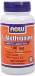 L-Methionine 500 mg (100 Caps) NOW Foods