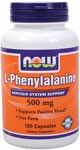 L-Phenylalanine 500 mg (120 Caps) NOW Foods