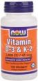 Vitamin D-3 & K2 (120 Vcaps -1000 IU 45 mg)