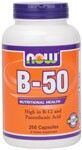 Vitamin B-50 Complex with 250 mg Vitamin C(250 Caps) NOW Foods