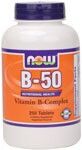 Vitamin B-50  ( 250 Tabs) NOW Foods