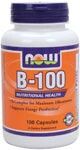 Vitamin B-100 (100 Caps) High Potency B Complex NOW Foods