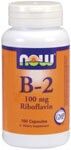Vitamin B-2 (Riboflavin) 100mg (100 Caps) NOW Foods