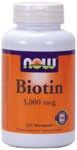 Biotin 5,000 mcg (120 Vcaps) NOW Foods