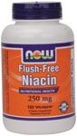 Flush-Free Niacin 250 mg (180 Vcaps) NOW Foods
