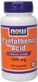 Pantothenic Acid 500 mg (100 Caps)