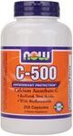 C-500 Calcium Ascorbate (250 caps) NOW Foods