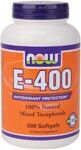 Vitamin E-400 IU (Mixed Tochopherols/Unesterified (500 Gels) NOW Foods