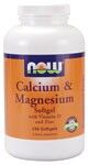 Calcium & Magnesium (240 Softgels) NOW Foods