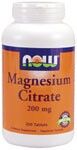 Magnesium Citrate 200 mg  (250 Tabs) NOW Foods