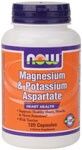 Magnesium & Potassium Aspartate with Taurine (120 Caps) NOW Foods