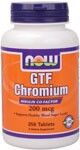 GTF Chromium 200 mcg Yeast Free (250 tabs) NOW Foods