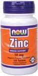 Zinc  50 mg  (100 tabs) NOW Foods
