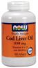 Double Strength Cod Liver Oil (650 mg 250 Softgels)